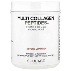 Bột Peptide Collagen Đa Thành Phần Codeage 20oz - Cải Thiện Độ Đàn Hồi, Giảm Nếp Nhăn, Tăng Cường Sức Khỏe Da, Tóc, Xương Khớp