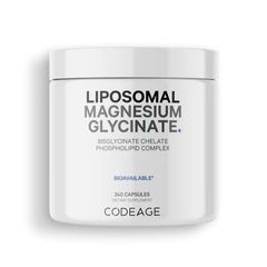 Viên Bổ Sung Magie Codeage Liposomal Magnesium Glycinate 240 Viên - Hỗ Trợ Cơ Bắp, Thần Kinh, Hệ Miễn Dịch, Thuần Chay USA