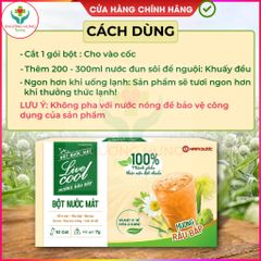 Bột nước mát Livecool Hương râu bắp - Thanh nhiệt, giải độc, mát gan - Hộp 10 gói x 7g, Dùng ngay, Tăng cường sức đề kháng