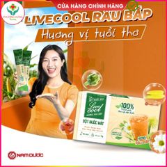 Bột nước mát Livecool Hương râu bắp - Thanh nhiệt, giải độc, mát gan - Hộp 10 gói x 7g, Dùng ngay, Tăng cường sức đề kháng