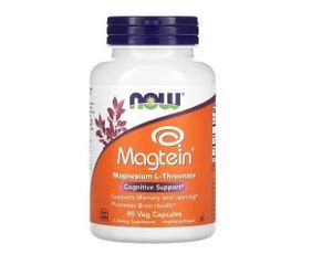 Viên uống bổ sung Magiê NOW FOODS Magtein - 90 Viên nang thực vật - Hỗ trợ sức khỏe tinh thần và thể chất