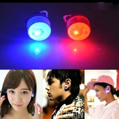 Khuyên tai LED phát sáng độc đáo hình tròn - Bông tai thời trang nữ đẹp, đá Rhinestone ấn tượng
