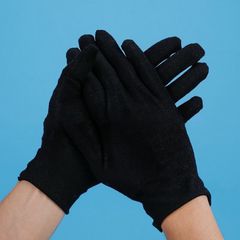 Găng Tay Cotton Trắng/Đen - Bộ 10 Đôi Dễ Sử Dụng, Chất Liệu Thun Thoáng Khí, Phù Hợp Mọi Hoạt Động