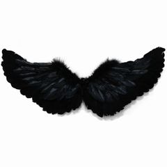 Cánh Thiên Thần Đen Cosplay - Cánh Ác Quỷ Màu Đen và Trắng Hóa Trang Dành Cho Trẻ Em và Người Lớn - Chất Liệu Lông Mịn, Bền Đẹp