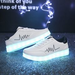 Giày Phát Sáng 7 Màu Nhịp Tim - Giày LED Thời Trang Cho Nam Nữ, Chống Nước, Dùng Cho Sự Kiện, Tiệc Tùng