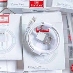 Cáp Sạc Nhanh Earldom EC-025i Lightning 2A Dài 1M Cho iPhone/iPad - Chất Liệu TPE Bền Bỉ, Chức Năng Sạc & Truyền Dữ Liệu Ổn Định