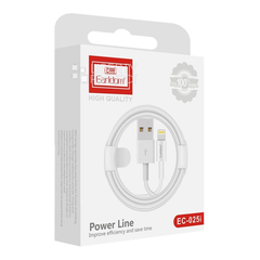 Cáp Sạc Nhanh Earldom EC-025i Lightning 2A Dài 1M Cho iPhone/iPad - Chất Liệu TPE Bền Bỉ, Chức Năng Sạc & Truyền Dữ Liệu Ổn Định
