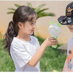 Quạt Mini Cầm Tay Tai Thỏ Dễ Thương Có Thể Gập Gọn - Quạt Sạc USB Đáng Yêu, Phụ Kiện Thời Trang Chụp Ảnh Thú Vị