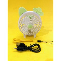 Quạt Mini Cầm Tay Tai Thỏ Dễ Thương Có Thể Gập Gọn - Quạt Sạc USB Đáng Yêu, Phụ Kiện Thời Trang Chụp Ảnh Thú Vị