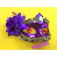 Mặt Nạ Nửa Mặt Lông Vũ Halloween Sang Trọng - Hóa Trang Dạ Hội Chi Tiết 2029 - Phụ Kiện Cosplay Đẳng Cấp