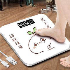 Cân Điện Tử Thông Minh 180kg - Cân Sức Khỏe Gia Đình với Màn Hình LCD & Thước Dây, Nhiều Mẫu Đáng Yêu Như Heo và Mèo
