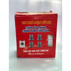 Bộ 4 Chân Đỡ Đa Năng Chống Rung Tăng Giảm cho Máy Giặt, Tủ Lạnh - Tiện Ích Dễ Vệ Sinh, Bảo Vệ Thiết Bị khỏi Ẩm Mốc