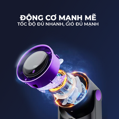 Quạt Cầm Tay Ecogreen Circulating Fan - 100 Cấp Độ Gió, Pin Lớn, Chip Bảo Vệ Thông Minh, Màn Hình LED Thông Minh