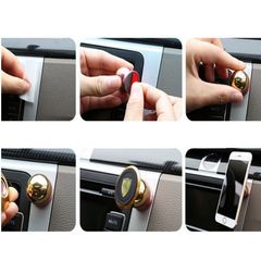Giá Đỡ Điện Thoại Hít Nam Châm 360 Độ Cho Ô Tô - Thiết Kế Sang Trọng + Tặng Bút Bi Cao Cấp