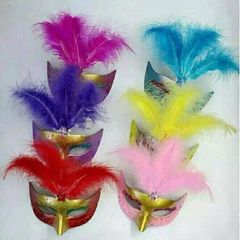 Mặt Nạ Lông Vũ Che Nửa Mặt - Phụ Kiện Cosplay Halloween và Trung Thu Cho Nam Nữ - Đẳng Cấp, Chất Lượng Cao