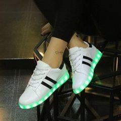 Giày Phát Sáng LED 7 Màu Đối Xứng Nam Nữ - Giày Thể Thao Phong Cách Chớp Nháy Cho Tiệc, Sự Kiện, Hoạt Động Ngoài Trời