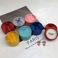 Combo 30 Hộp Tròn Đựng Nhẫn Gấm Nơ Cao Cấp - Hộp Đựng Trang Sức Đa Dạng Màu Sắc Tiện Dụng cho Dây Chuyền và Bông Tai