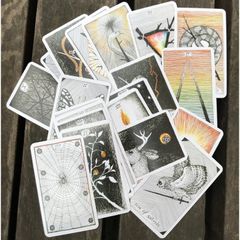 Bộ Bài The Wild Unknown Tarot - Thẻ Bài Dự Đoán Vận Mệnh Cao Cấp 78 Lá, Thiết Kế Trừu Tượng Động Thực Vật, Tác Giả Kim Krans
