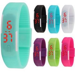 Đồng Hồ LED Silicon Thời Trang Năng Động - Đồng Hồ Đeo Tay Kỹ Thuật Số Nhiều Màu Sắc Dành Cho Nam Nữ