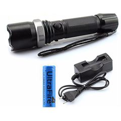 Đèn Pin Siêu Sáng Cao Cấp USA Có Zoom - LED 3000 Lumen, Pin Sạc 7800mAh, 3 Chế Độ Sáng, Dụng Cụ Chiếu Sáng Du Lịch, Sửa Chữa, Câu Cá