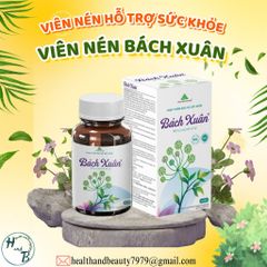 Viên Uống Bách Xuân – Cân Bằng Nội Tiết Cho Phụ Nữ, Hỗ Trợ Làm Đẹp Da và Giảm Triệu Chứng Tiền Mãn Kinh, Thực Phẩm Bảo Vệ Sức Khỏe