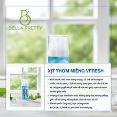 Combo 6 Chai Xịt Thơm Miệng Vfresh 10ml - Khử Mùi Hôi Miệng, Hơi Thở Thơm Mát, Giải Pháp Tự Tin Giao Tiếp