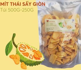 Mít Thái Sấy Khô Nguyên Cánh Xuất Khẩu - Đà Lạt Loại A, Ngọt Gion 500g - Làm Món Ăn Vặt Healthy, Không Đường, Không Dầu