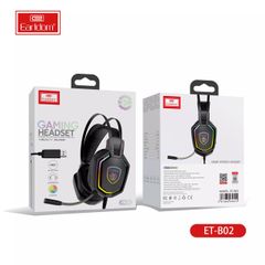 Tai Nghe Chụp Tai Gaming Earldom ET-B02 - Chất Âm Vượt Trội, Thiết Kế RGB, Mic Gắn Ngoài, Âm Bass Sâu, Kết Nối USB-A
