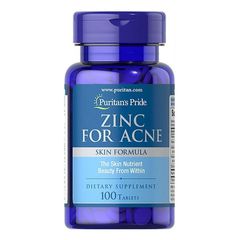 Viên kẽm hỗ trợ trị mụn Zinc for Acne Puritan's Pride 100 viên - Cải thiện tình trạng mụn và sức khỏe làn da hiệu quả