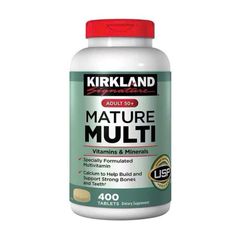 (Hàng công ty) Vitamin Tổng Hợp Kirkland Mature Adults 50+ Multi - 400 Viên Bổ Sung Vitamin và Khoáng Chất Cho Người Trên 50 Tuổi Chính Hãng Mỹ 725978