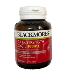 Viên Uống Hỗ Trợ Tim Mạch Blackmores CoQ10 Super Strength 300mg - Bổ Sung Năng Lượng và Sức Khỏe Tim Mạch - Hộp 30 Viên Chính Hãng Úc
