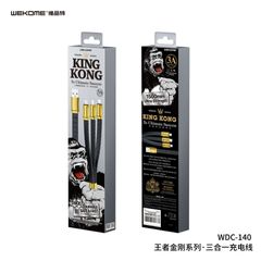 Cáp Sạc Nhanh Macbook Wekome WDC-148 KingKong 100W Type-C Đến Type-C - Dài 120cm, Tốc Độ Truyền Dữ Liệu 480Mbps