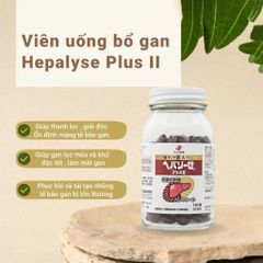 Viên Uống Bổ Gan Hepalyse Plus II 180 Viên Nhật Bản - Hỗ Trợ Chức Năng Gan, Giải Độc, Giảm Mệt Mỏi, Phục Hồi Sức Khỏe