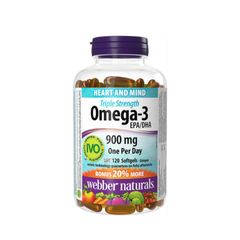(Hàng công ty) Viên Dầu Cá Webber Naturals Triple Strength Omega-3 900mg - Dầu Cá Chất Lượng Từ Canada Hỗ Trợ Sức Khỏe Tim Mạch Và Não Bộ chính hãng 725970