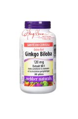 (Hàng công ty) Vỉ Uống Bổ Não Ginkgo Biloba 6000mg Webber Naturals 300 Viên - Tăng Cường Trí Nhớ và Tập Trung, Hỗ Trợ Sức Khỏe Tâm Thần từ Canada chính hãng 725956