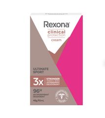 Lăn Khử Mùi Rexona Women Clinical Protection Ultimate Sport 48g - Dạng Kem Năng Động, Hỗ Trợ Kiểm Soát Mồ Hôi Cho Nữ