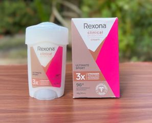 Lăn Khử Mùi Rexona Women Clinical Protection Ultimate Sport 48g - Dạng Kem Năng Động, Hỗ Trợ Kiểm Soát Mồ Hôi Cho Nữ