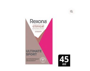 Lăn Khử Mùi Rexona Women Clinical Protection Ultimate Sport 48g - Dạng Kem Năng Động, Hỗ Trợ Kiểm Soát Mồ Hôi Cho Nữ
