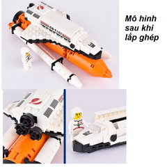 Bộ lắp ghép LEGO tàu vũ trụ MS No.7127 – Đồ chơi giáo dục cho trẻ em, 226 chi tiết sáng tạo, an toàn và không độc hại