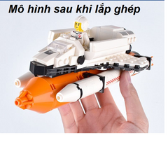 Bộ lắp ghép LEGO tàu vũ trụ MS No.7127 – Đồ chơi giáo dục cho trẻ em, 226 chi tiết sáng tạo, an toàn và không độc hại