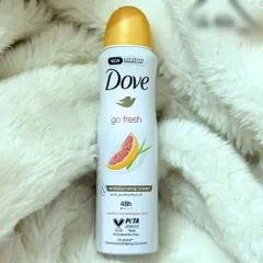 Xịt Khử Mùi Dove Go Fresh Bưởi 150ml - Khử Mùi Hiệu Quả, Tươi Mát, Dành Cho Phái Đẹp, Chăm Sóc Da Mềm Mịn