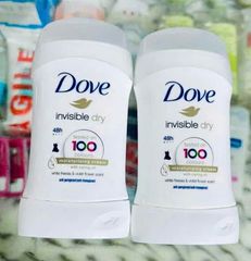 Lăn khử mùi Dove Invisible Solid 24H 40g – không ố màu