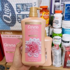 Sữa Tắm Caress Daily Silk 887ml - Peach & Blossom Hương Thơm Lâu, Dưỡng Ẩm, Mềm Mịn Da