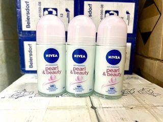 Lăn Khử Mùi Nivea Pearl Beauty 48H 50ml - Đem Lại Sự Tươi Mát, Khô Thoáng Cả Ngày, Phù Hợp Với Mọi Loại Da