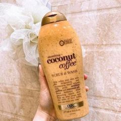 Sữa Tắm Tẩy Tế Bào Chết Ogx Coconut Coffee 577ml - Dưỡng Da Sáng Mịn, Hương Vị Cà Phê Nhiệt Đới, Chăm Sóc Da Toàn Diện