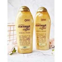 Sữa Tắm Tẩy Tế Bào Chết Ogx Coconut Coffee 577ml - Dưỡng Da Sáng Mịn, Hương Vị Cà Phê Nhiệt Đới, Chăm Sóc Da Toàn Diện