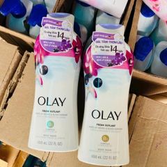 Sữa Tắm Dưỡng Trắng Olay Hoa Lan Ultra Moisture 650ml - Chăm Sóc Da Sáng Mịn, Giàu Dưỡng Ẩm, Hương Hoa Lan Tươi Mát