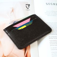 Ví Thẻ VAREN Da Bò Cao Cấp Unisex - Ví Mini Tinh Tế Dành Cho Nam Nữ, Phong Cách Sang Trọng, Lý Tưởng Làm Quà Tặng