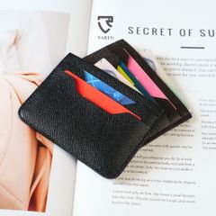 Ví Thẻ VAREN Da Bò Cao Cấp Unisex - Ví Mini Tinh Tế Dành Cho Nam Nữ, Phong Cách Sang Trọng, Lý Tưởng Làm Quà Tặng