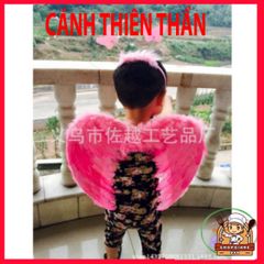 Bộ cánh lông vũ cosplay trắng cho trẻ em và người lớn - Hóa trang lễ hội, chất liệu bền và nhẹ, phụ kiện tiệc Giáng sinh, chụp ảnh sự kiện